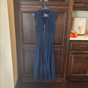 Anthropologie denim Blue Midi Dress